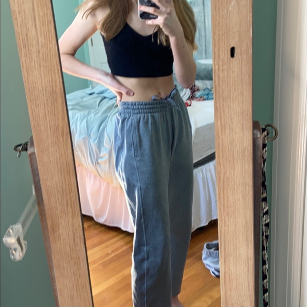 Grey Nike Drawstring Sweatpants - image 5